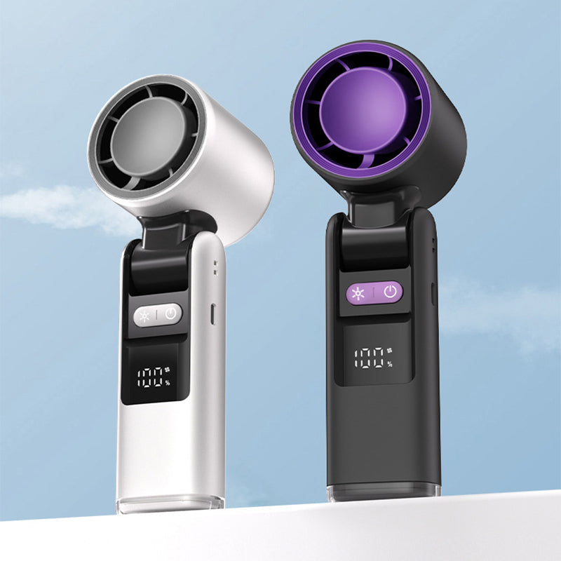 🧊Bestseller voor zomer 2025💦Handheld mini-ijsventilator met hoog windturbinevermogen (🔥55% korting)