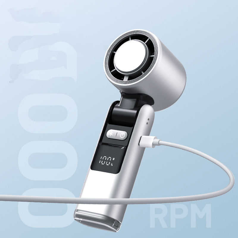 🧊Bestseller voor zomer 2025💦Handheld mini-ijsventilator met hoog windturbinevermogen (🔥55% korting)