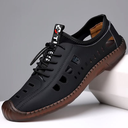 🥾 TIJDELIJKE AANBIEDING: 50% KORTING! ✨ Wandelschoenen zonder veters – zacht leer, ademend, antislip 🏔️