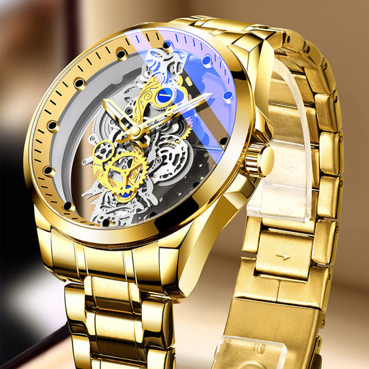 ⌚ Tijdelijk 50% korting ✨ Dubbelzijdig skelethorloge — Lichtgevend & 30m waterdicht ⚡