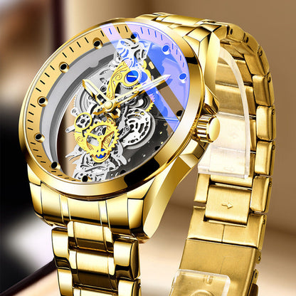 ⌚ Tijdelijk 50% korting ✨ Dubbelzijdig skelethorloge — Lichtgevend & 30m waterdicht ⚡