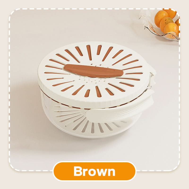 🔥2025 Bestseller🍅Multifunctionele afdruipmand - Keukengereedschapmand Salademand