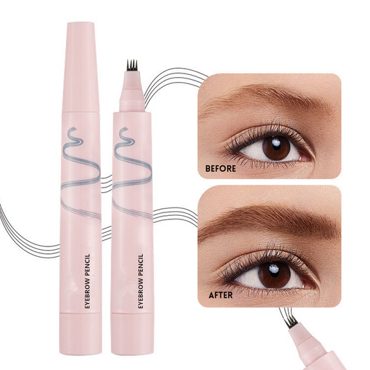 🔥✏️ NU 50 % KORTING! Waterbestendig wenkbrauwpotlood met 4 punten – Creëer eenvoudig natuurlijke en vollere wenkbrauwen ✨
