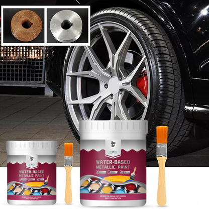 🔥50% KORTING!🏠Rust Converter Metallic Paint – Eén laag houdt roest tegen, schuren of dampen niet nodig. Droogt op tot een strakke metalen afwerking. Perfect voor tuingereedschap en hekken. 🔨🛡️