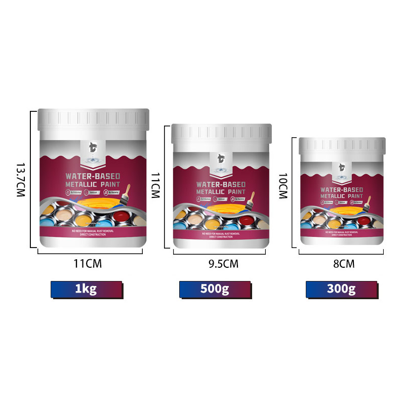 🔥50% KORTING!🏠Rust Converter Metallic Paint – Eén laag houdt roest tegen, schuren of dampen niet nodig. Droogt op tot een strakke metalen afwerking. Perfect voor tuingereedschap en hekken. 🔨🛡️
