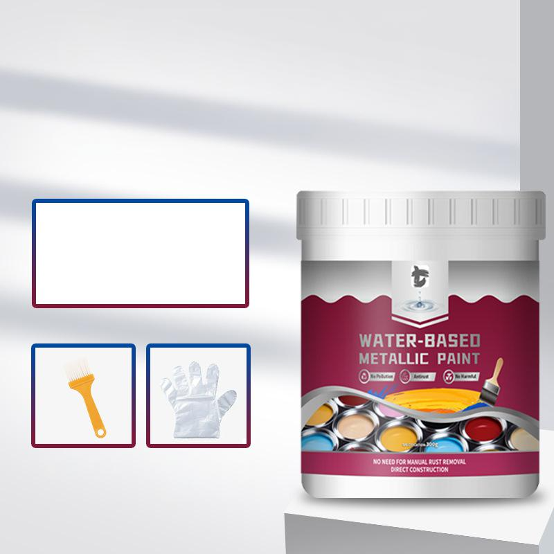 🔥50% KORTING!🏠Rust Converter Metallic Paint – Eén laag houdt roest tegen, schuren of dampen niet nodig. Droogt op tot een strakke metalen afwerking. Perfect voor tuingereedschap en hekken. 🔨🛡️
