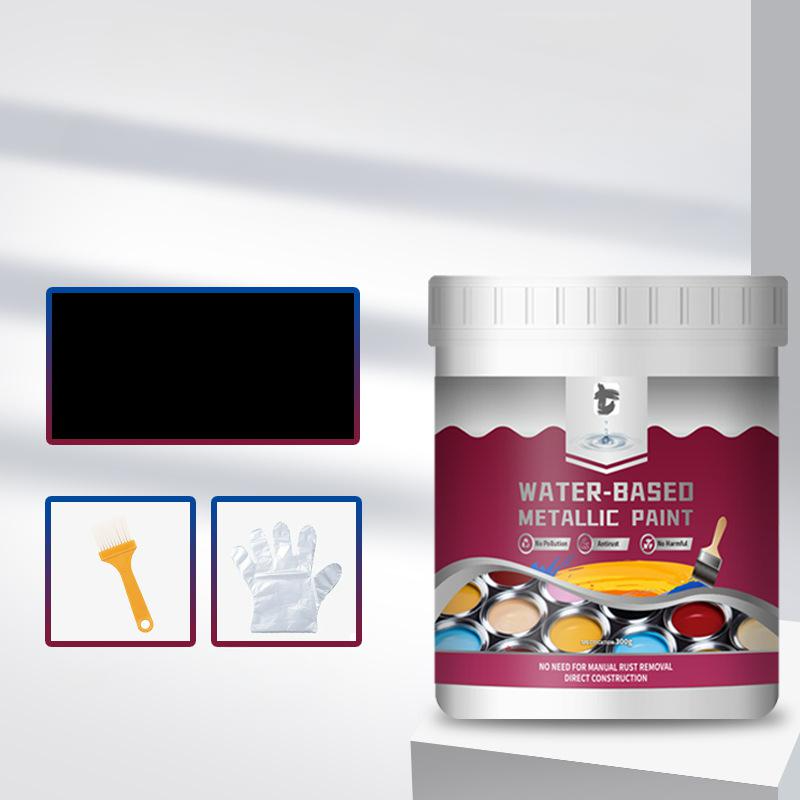 🔥50% KORTING!🏠Rust Converter Metallic Paint – Eén laag houdt roest tegen, schuren of dampen niet nodig. Droogt op tot een strakke metalen afwerking. Perfect voor tuingereedschap en hekken. 🔨🛡️