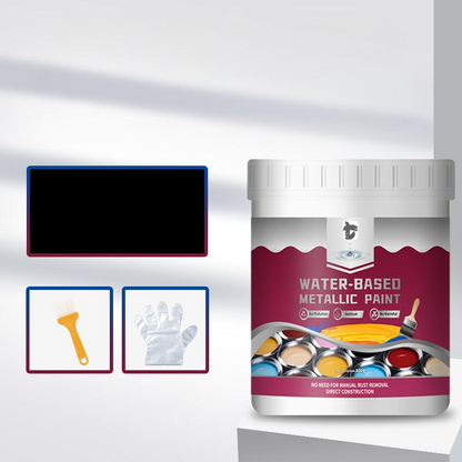 🔥50% KORTING!🏠Rust Converter Metallic Paint – Eén laag houdt roest tegen, schuren of dampen niet nodig. Droogt op tot een strakke metalen afwerking. Perfect voor tuingereedschap en hekken. 🔨🛡️