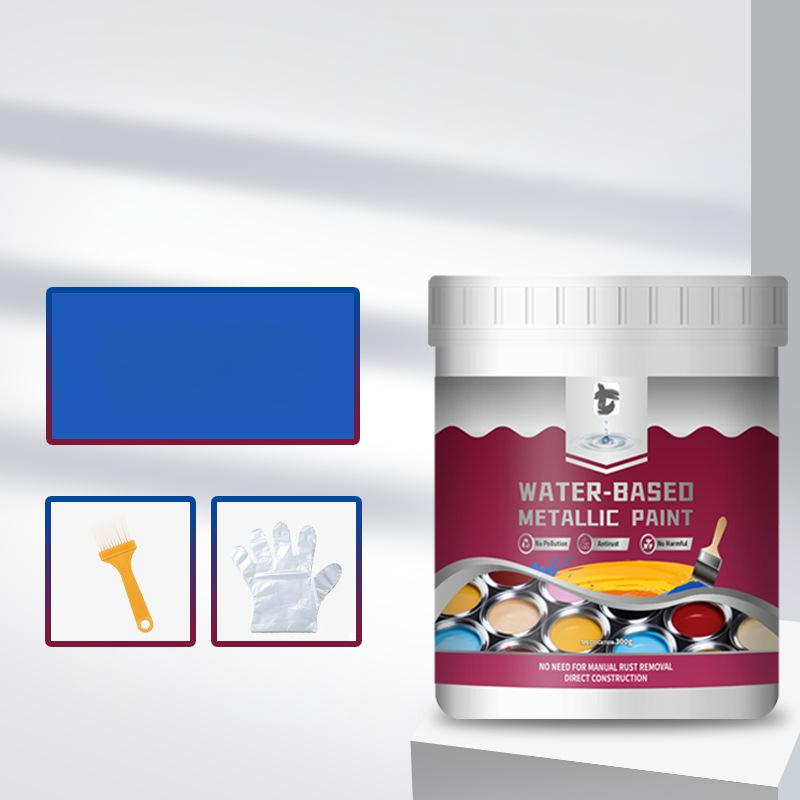🔥50% KORTING!🏠Rust Converter Metallic Paint – Eén laag houdt roest tegen, schuren of dampen niet nodig. Droogt op tot een strakke metalen afwerking. Perfect voor tuingereedschap en hekken. 🔨🛡️