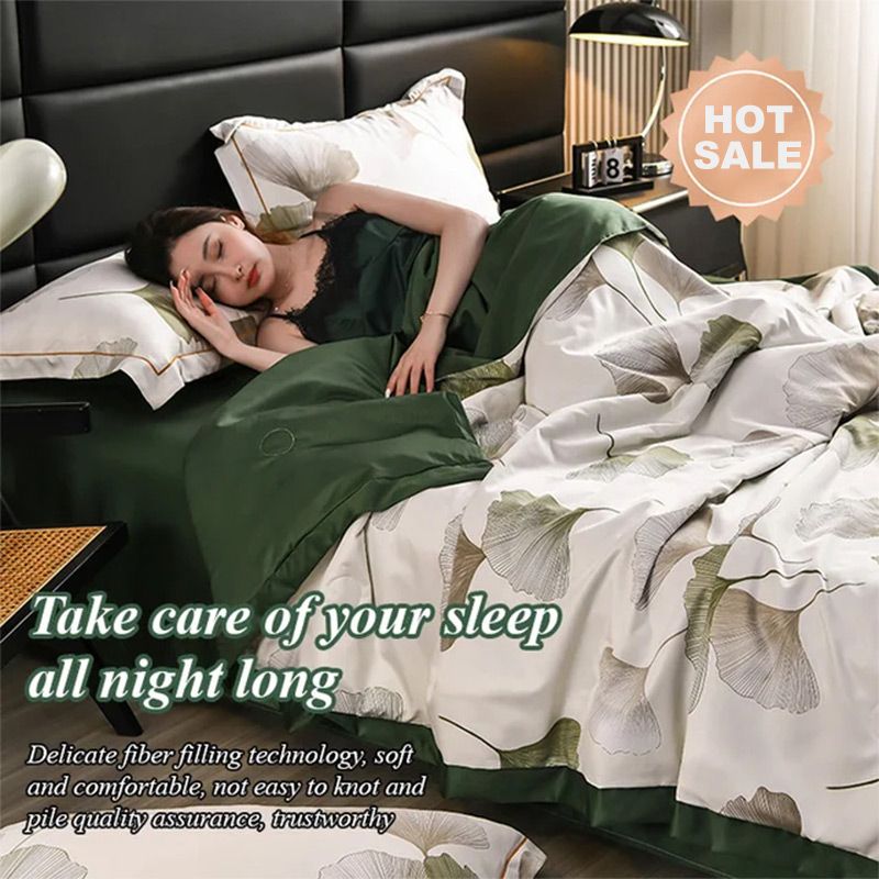 🛏Bestseller 2025🔥Verkoelende, ademende bloemenlakenset van 4 stuks (🚀55% korting)