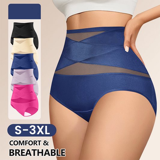 🌸Laatste dag – Koop 1 krijg 2 gratis!✨ Hooggetailleerde panty in grote maten met buikversteviging