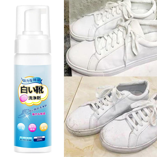 👟 TIJDELIJK 50% KORTING! 🧴 Universele schoenreiniger van schuim zonder naspoelen – 200 ml, draagbaar, snel, mild 🧼