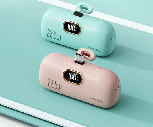 🍬🔋 Zo groot als een lippenstift, maar geeft je telefoon 2 keer nieuw leven! 5000mAh Mini Powerbank – NU TIJDELIJK AANBOD! ✨