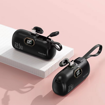 🍬🔋 Zo groot als een lippenstift, maar geeft je telefoon 2 keer nieuw leven! 5000mAh Mini Powerbank – NU TIJDELIJK AANBOD! ✨