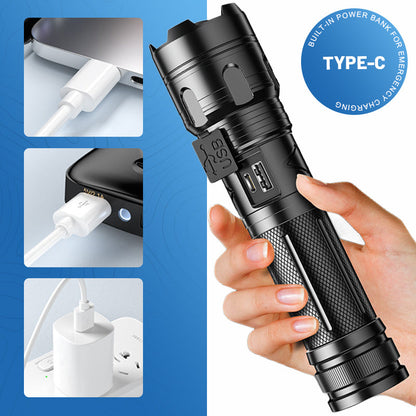 ⚡55% korting🔦Multifunctionele draagbare zaklamp voor buiten met zoom