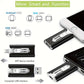 64 GB Micro USB + MFi-gecertificeerde Lightning + 8-pins + USB 3.0 ⚡4-in-1-geheugen voor iPhone/iPad/Android/PC⚡
