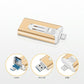 64 GB Micro USB + MFi-gecertificeerde Lightning + 8-pins + USB 3.0 ⚡4-in-1-geheugen voor iPhone/iPad/Android/PC⚡