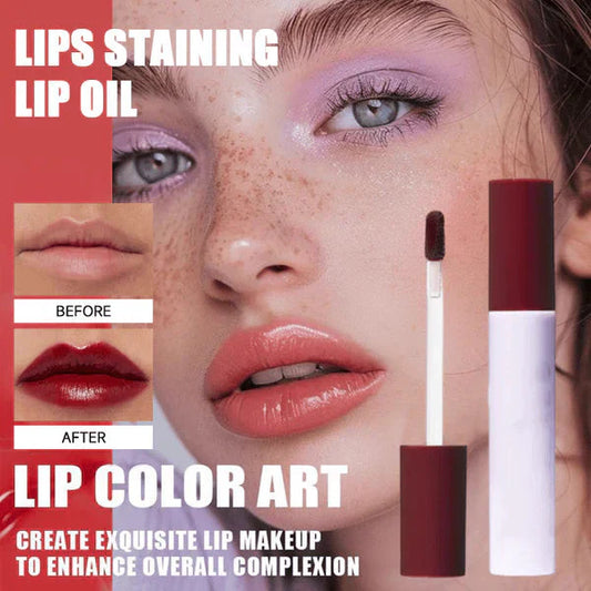 💗KOOP 1, KRIJG 1 GRATIS✨Lips Vlekkende Lipolie (Kleeft niet, Vlekt niet en Blijft 24 uur lang zitten)👄