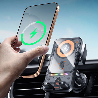 🚗 NU 60% KORTING! 📱 2-in-1 autotelefoonhouder & draadloze oplader – 360° draaibaar, stevige grip & snel opladen 🔋