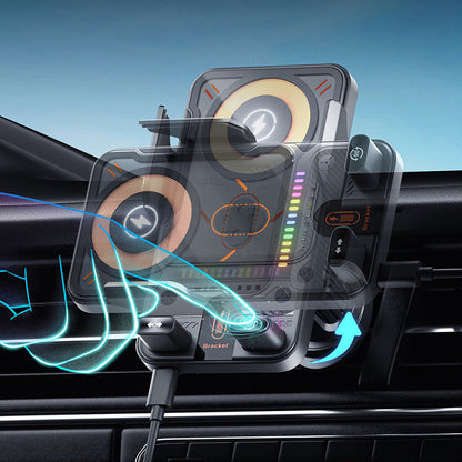 🚗 NU 60% KORTING! 📱 2-in-1 autotelefoonhouder & draadloze oplader – 360° draaibaar, stevige grip & snel opladen 🔋