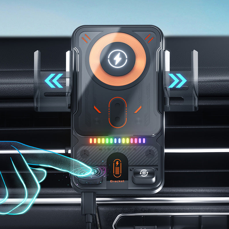 🚗 NU 60% KORTING! 📱 2-in-1 autotelefoonhouder & draadloze oplader – 360° draaibaar, stevige grip & snel opladen 🔋