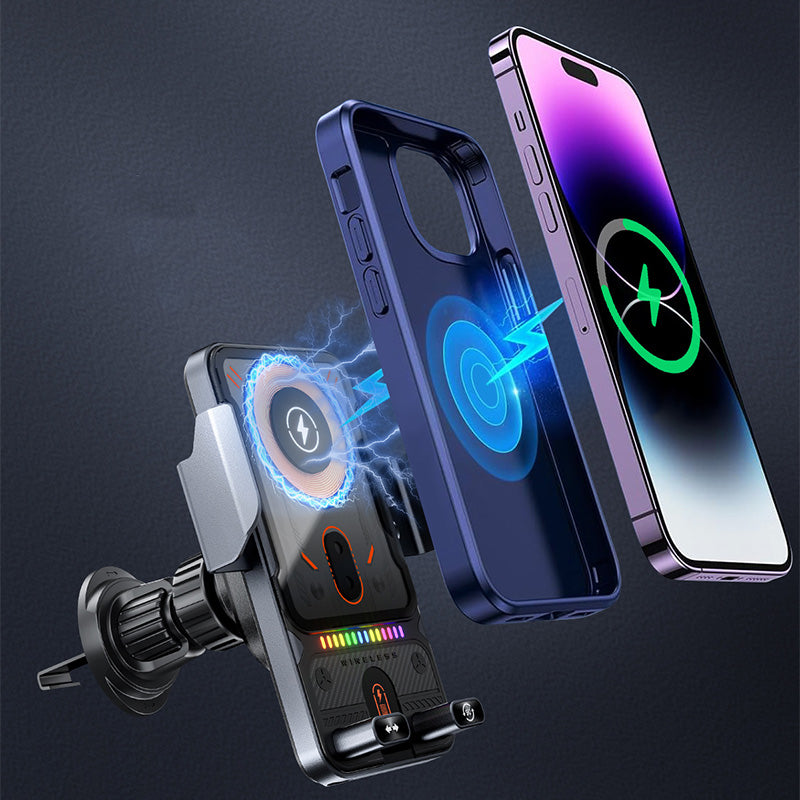 🚗 NU 60% KORTING! 📱 2-in-1 autotelefoonhouder & draadloze oplader – 360° draaibaar, stevige grip & snel opladen 🔋