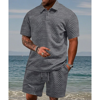👕 Herenpak met ruitjesprint ✨ Makkelijk te combineren, casual en losse pasvorm, veelzijdige kraag, één stuk is alles wat je nodig hebt voor thuis of een dagje uit 🛋️