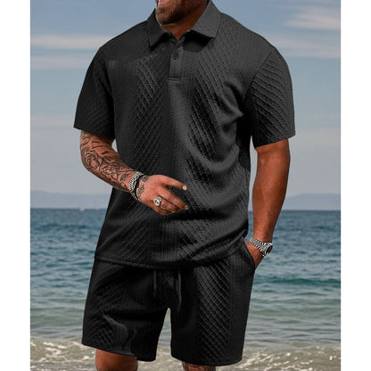 👕 Herenpak met ruitjesprint ✨ Makkelijk te combineren, casual en losse pasvorm, veelzijdige kraag, één stuk is alles wat je nodig hebt voor thuis of een dagje uit 🛋️