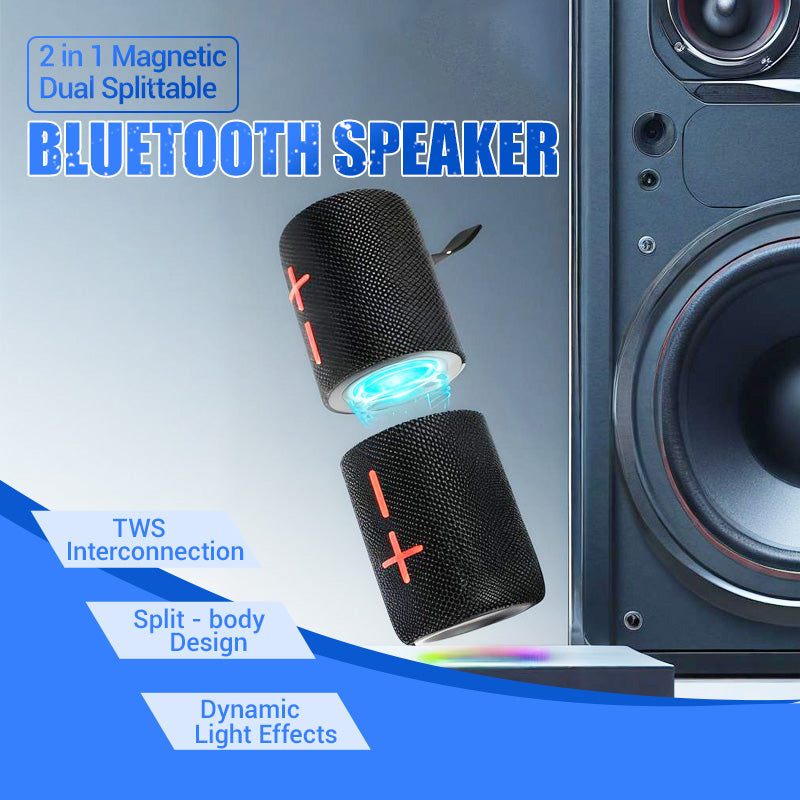 🎹Nieuwe artikelen - 55% korting🎶2-in-1 afneembare magnetische Bluetooth-luidspreker