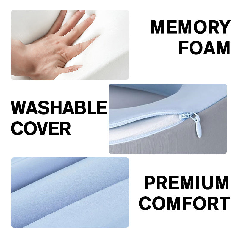 🔥Bestseller - 55% korting🔥U-vormig reisnekkussen van traagschuim✈️💤