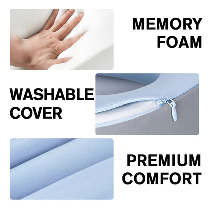 🔥Bestseller - 55% korting🔥U-vormig reisnekkussen van traagschuim✈️💤