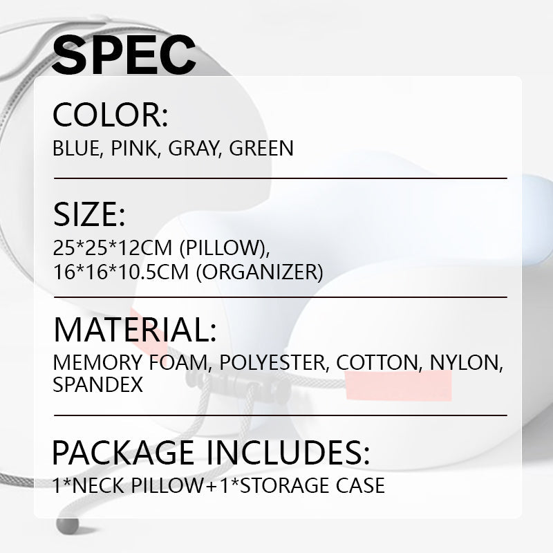 🔥Bestseller - 55% korting🔥U-vormig reisnekkussen van traagschuim✈️💤