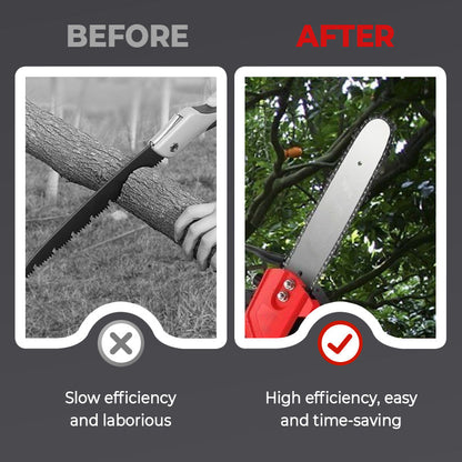 🔥Uitstekend Duits vakmanschap - Duurzame🔥Snoerloze draagbare lithium-ionkettingzaag met hoog vermogen