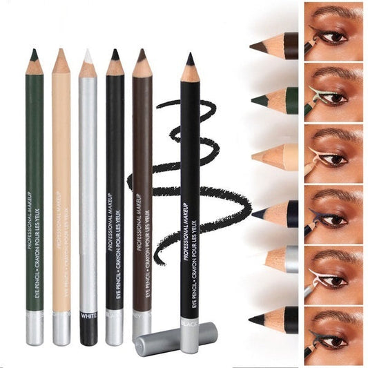 🔈🔈NU 50% KORTING💜1+1 gratis💜Houten, waterbestendige, langhoudende harde eyeliner