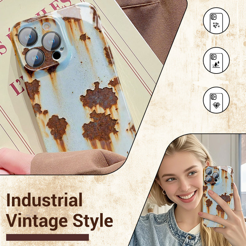 🏆📱Vintage roest hardcase voor iPhone👑