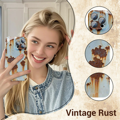 🏆📱Vintage roest hardcase voor iPhone👑