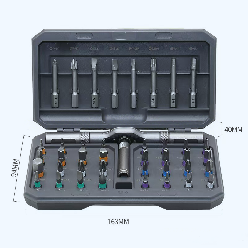 🔧✨ Alles-in-één oplossing – 42-in-1 Magnetische Schroevendraaierset met Opbergdoos