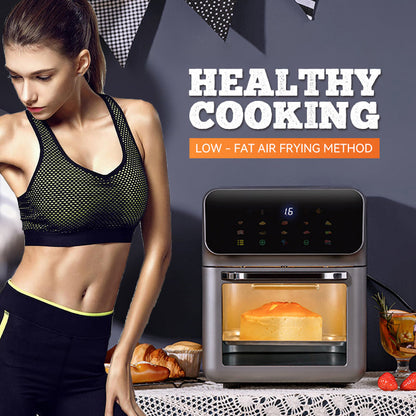 🔥60%  korting - TOP AANBIEDING🍳🍗 Multifunctionele Airfryer met kijkvenster en touchscreen | Gratis verzending✈️