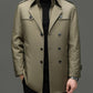 🔥55% korting🔥Halflange trenchcoat voor heren met uitneembare voering