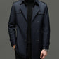 🔥55% korting🔥Halflange trenchcoat voor heren met uitneembare voering