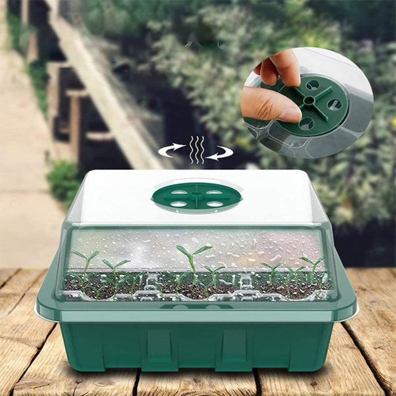 💎60% KORTING! 💎 Kweekbakken met groeilamp – Vochtregulatie, transparant en volspectrum licht 🌱💡