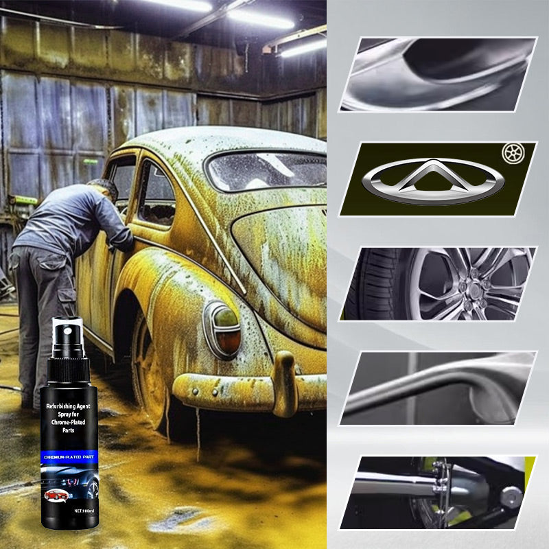 🚗55% korting🔥Opknapmiddel Spray Voor Verchroomde Onderdelen