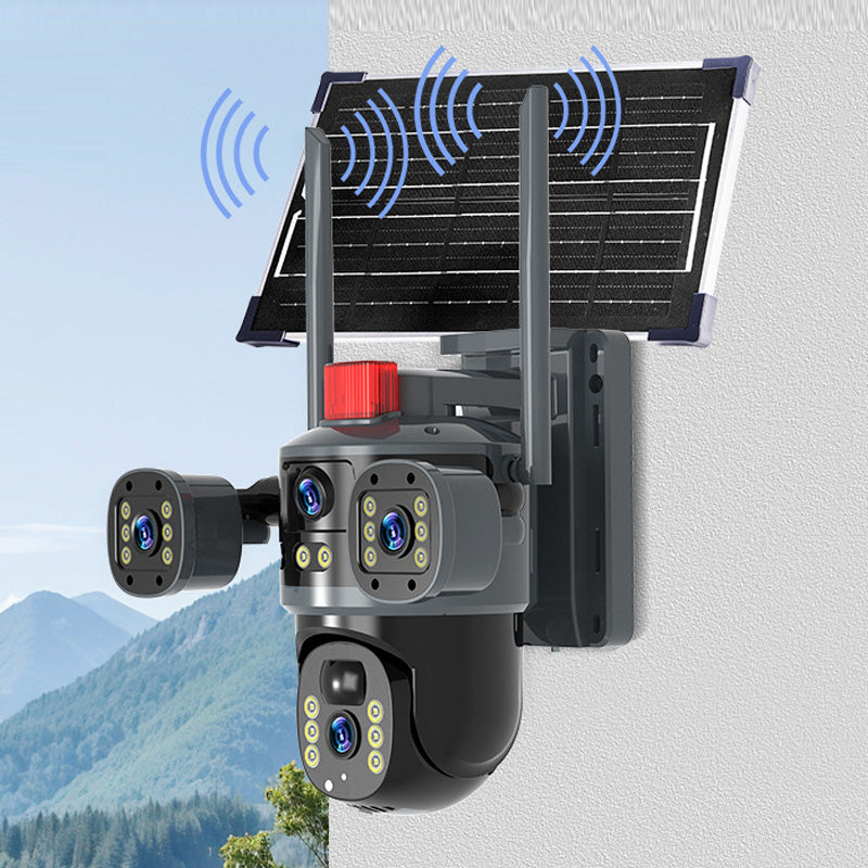 💥2025 Nieuwe Hot Sale🎥 Triple-Lens Solar 360° Dome Camera🚀Gratis verzending