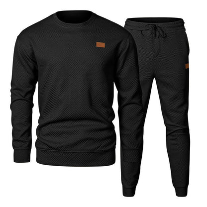 🔥55% korting🔥Heren Gebreide Jacquard 2-Delige Set - Sweatshirt & Joggingbroek