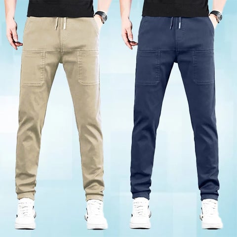 👖50% KORTING🛠️MultiPants – Duurzame cargobroek met meerdere zakken en hoge stretch
