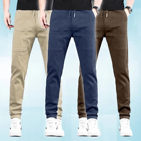 👖50% KORTING🛠️MultiPants – Duurzame cargobroek met meerdere zakken en hoge stretch