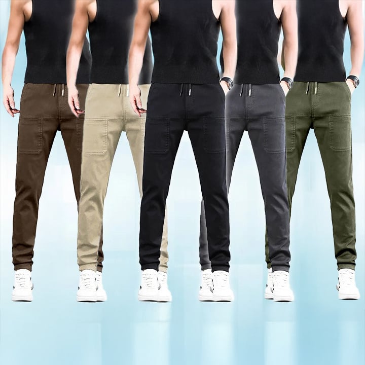 👖50% KORTING🛠️MultiPants – Duurzame cargobroek met meerdere zakken en hoge stretch