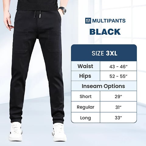 👖50% KORTING🛠️MultiPants – Duurzame cargobroek met meerdere zakken en hoge stretch