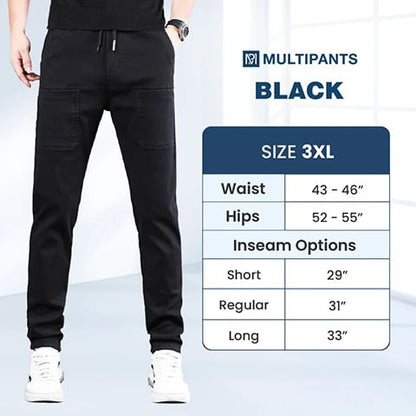 👖50% KORTING🛠️MultiPants – Duurzame cargobroek met meerdere zakken en hoge stretch
