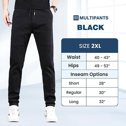 👖50% KORTING🛠️MultiPants – Duurzame cargobroek met meerdere zakken en hoge stretch